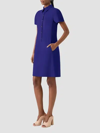 Akris Women's Stretch Cotton-Silk Polo Dress | Thumbnail 5 Akris Women's Stretch Cotton-Silk Polo Dress | Thumbnail 5