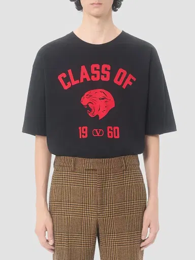 Valentino Garavani Men's Cotton T-Shirt with Panther Print | Thumbnail 3 Valentino Garavani Men's Cotton T-Shirt with Panther Print | Thumbnail 3