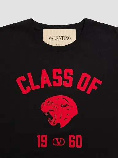 Valentino Garavani Men's Cotton T-Shirt with Panther Print | Thumbnail 7 Valentino Garavani Men's Cotton T-Shirt with Panther Print | Thumbnail 7