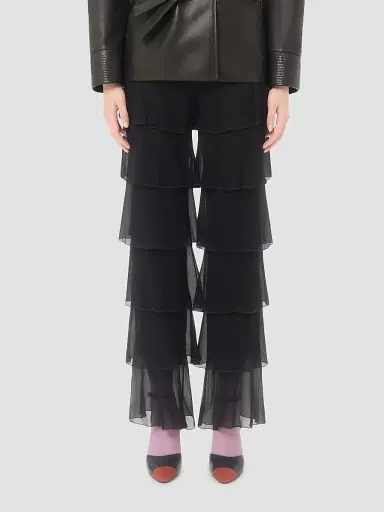 Valentino Garavani Women's Light Georgette Pants | Thumbnail 3 Valentino Garavani Women's Light Georgette Pants | Thumbnail 3