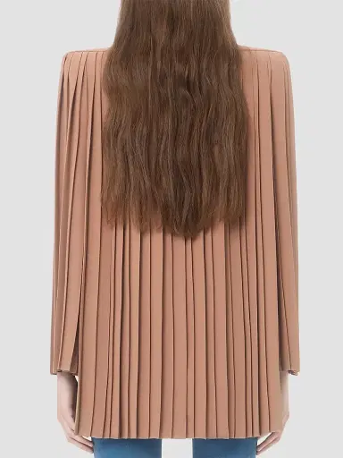 Valentino Garavani Women's Cady Couture Pleated Top | Thumbnail 5