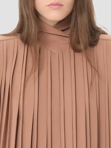 Valentino Garavani Women's Cady Couture Pleated Top | Thumbnail 6
