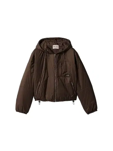 Miu Miu Women's Cropped Ripstop Down Jacket | Thumbnail 1 Miu Miu Women's Cropped Ripstop Down Jacket | Thumbnail 1