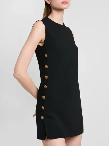 Versace Women's Medusa Button Cady Mini Dress | Thumbnail 5