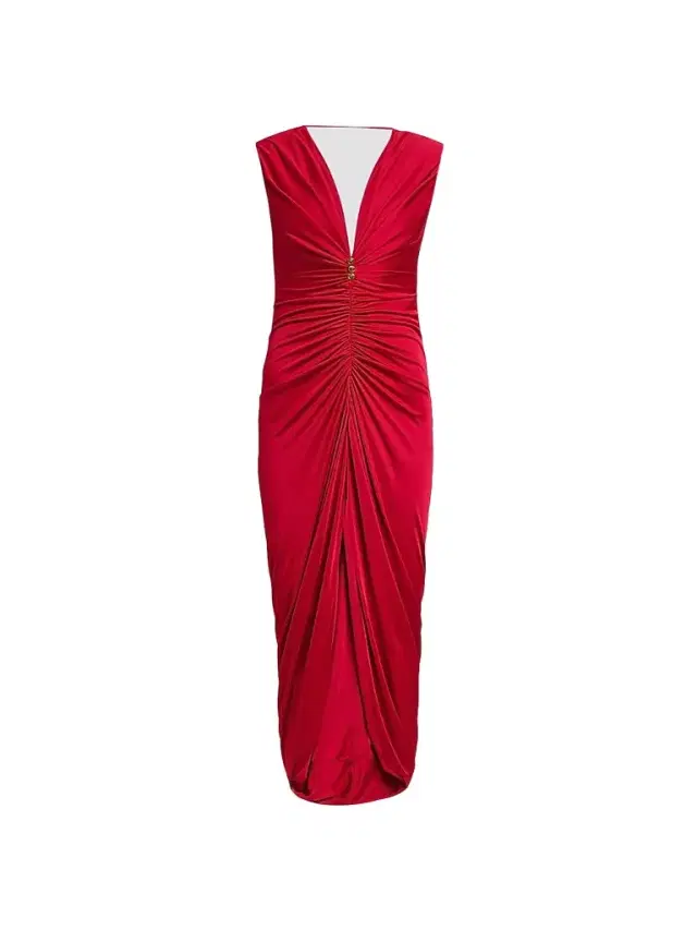 Versace Women's Ruched Liquid Jersey Cocktail Dress