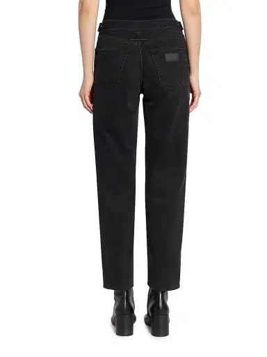 MM6 MAISON MARGIELA Women's Zip Straight-Leg Jeans | Thumbnail 5