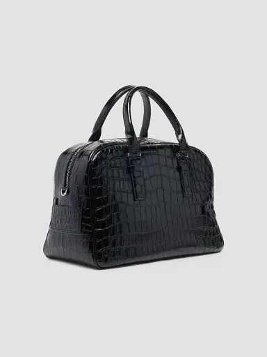 Tom Ford Men's Crocodile-Embossed Leather Top Handle Bag | Thumbnail 2 Tom Ford Men's Crocodile-Embossed Leather Top Handle Bag | Thumbnail 2