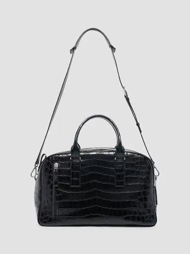 Tom Ford Men's Crocodile-Embossed Leather Top Handle Bag | Thumbnail 6 Tom Ford Men's Crocodile-Embossed Leather Top Handle Bag | Thumbnail 6