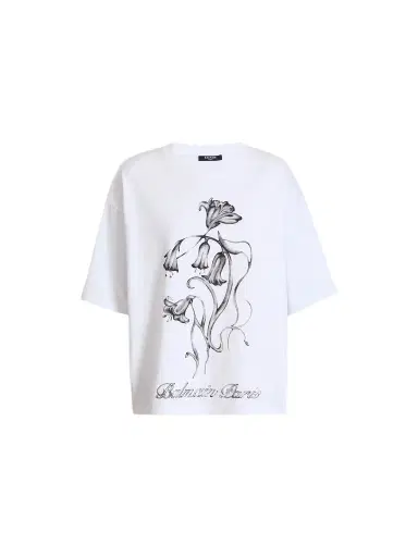 Balmain Printed Flower T-shirt | Thumbnail 1