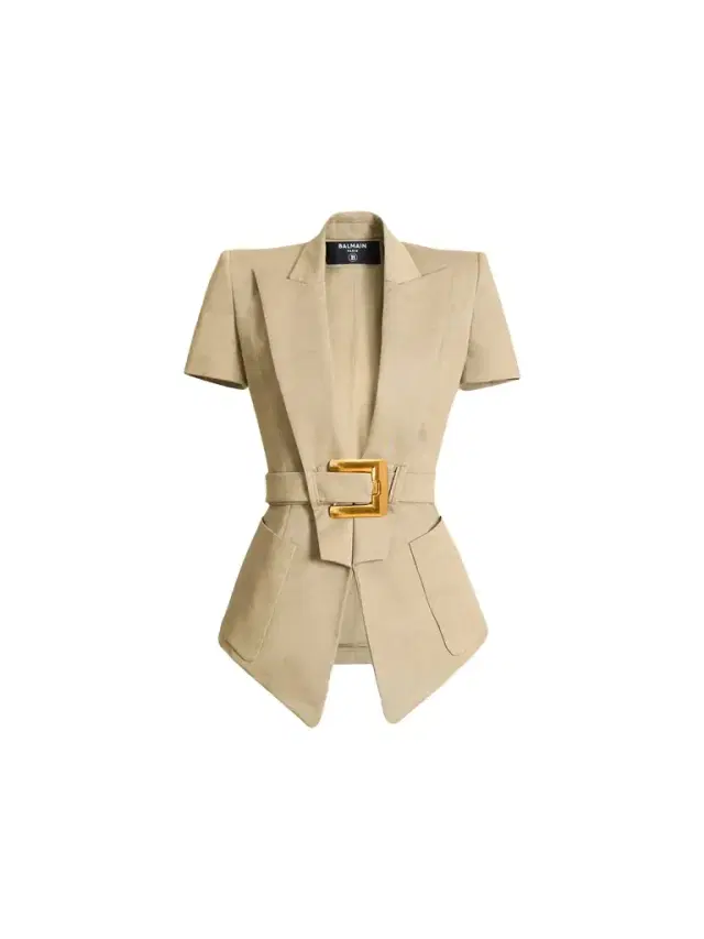 Balmain Belted gabardine Anthem jacket