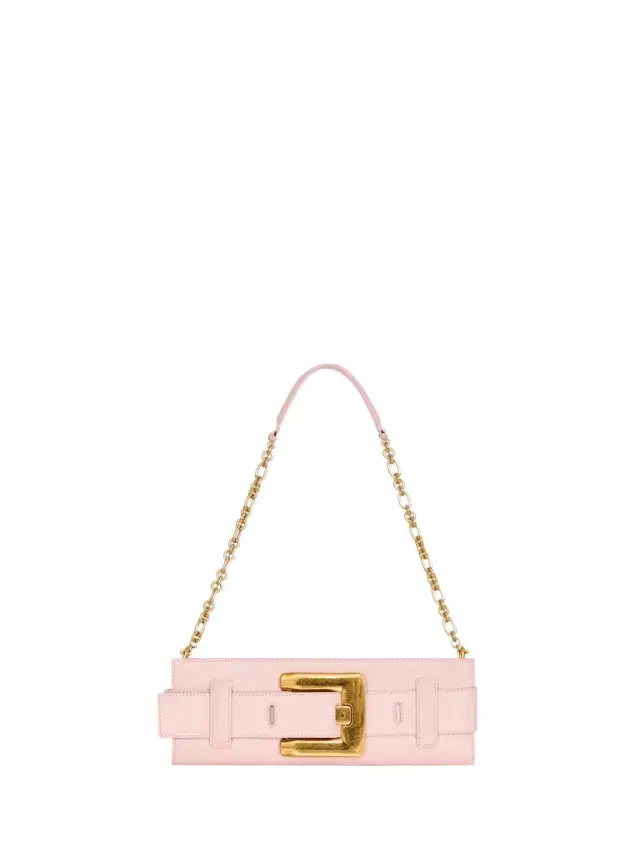 Balmain Anthem smooth leather clutch