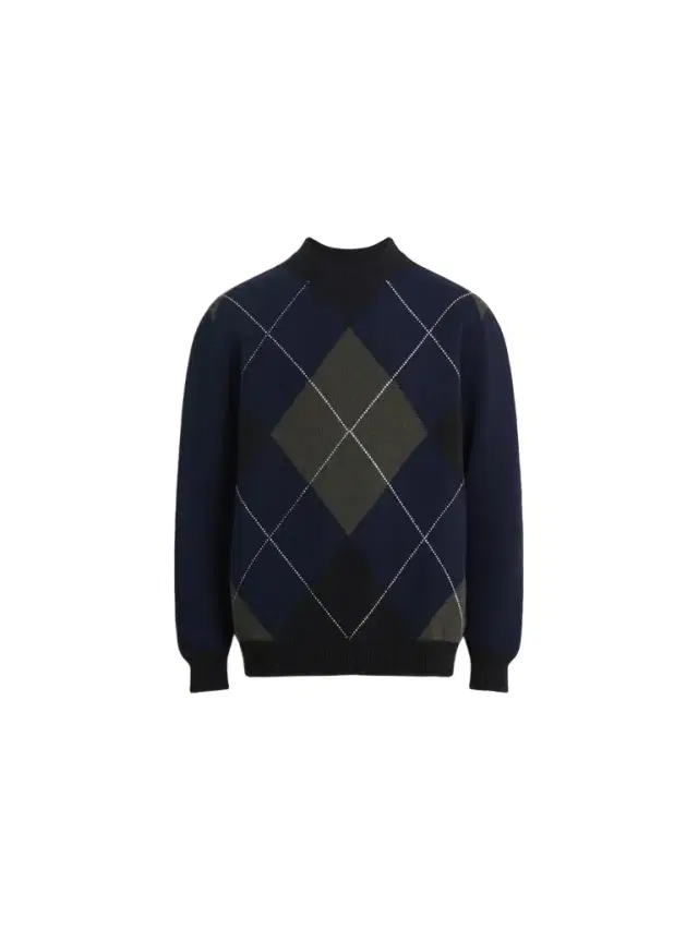 Merino wool jumper with diamond pattern Merino wool jumper with diamond pattern
