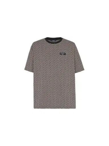 Balmain Monogram jacquard T-shirt | Thumbnail 1 Balmain Monogram jacquard T-shirt | Thumbnail 1