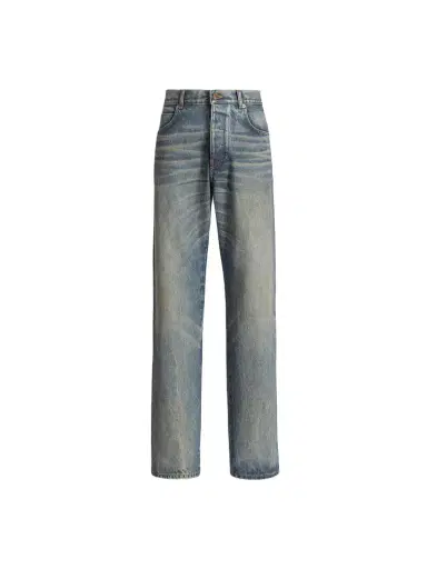 Balmain Loose-fit jeans in Vintage blue denim | Thumbnail 1