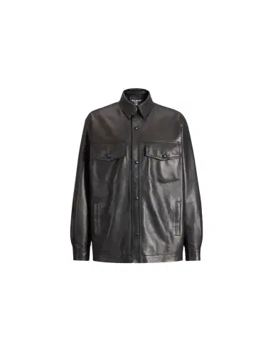 Balmain Leather overshirt | Thumbnail 1 Balmain Leather overshirt | Thumbnail 1