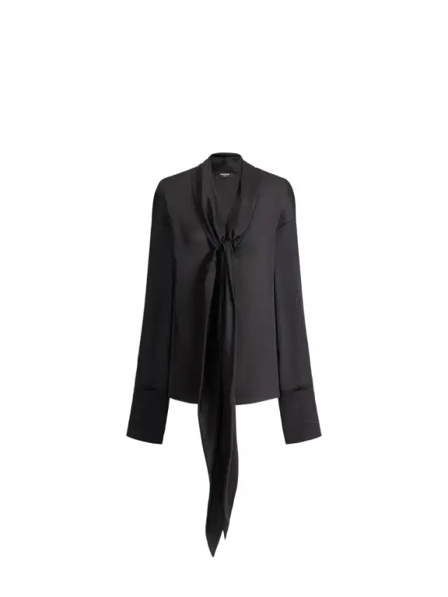 Balmain Silk shirt with tie collar