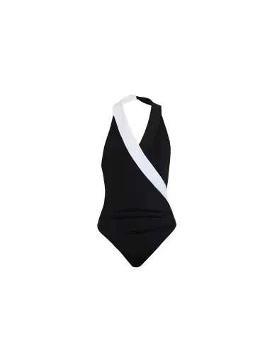 Balmain Two-tone one-piece swimsuit | Thumbnail 1 Balmain Two-tone one-piece swimsuit | Thumbnail 1