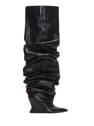 Balmain Wedge thigh-high boots | Thumbnail 1 Balmain Wedge thigh-high boots | Thumbnail 1