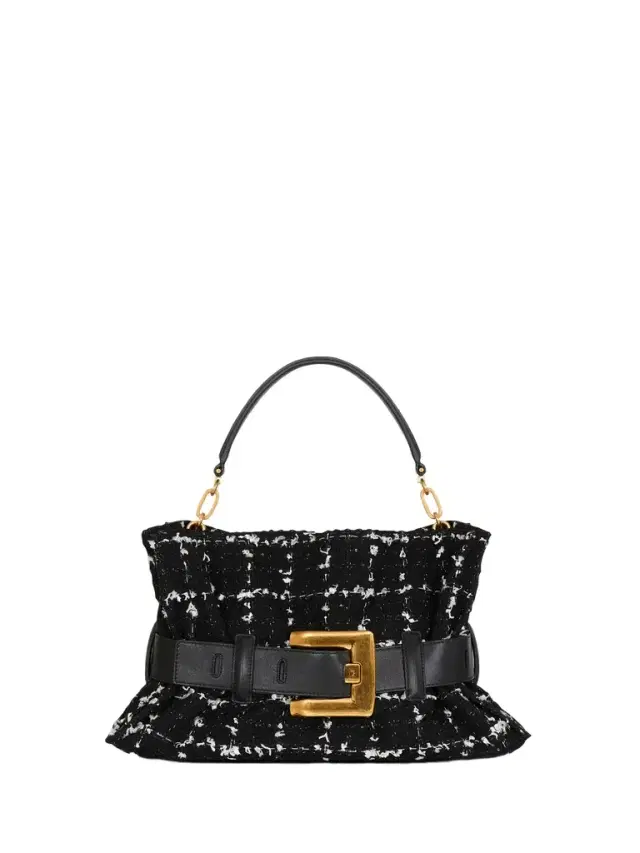 Balmain Medium Anthem bag in tweed