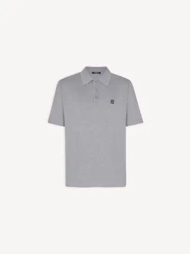 Balmain Embroidered cotton polo | Thumbnail 2