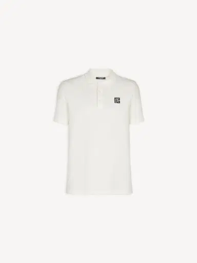 Balmain Embroidered cotton polo | Thumbnail 4