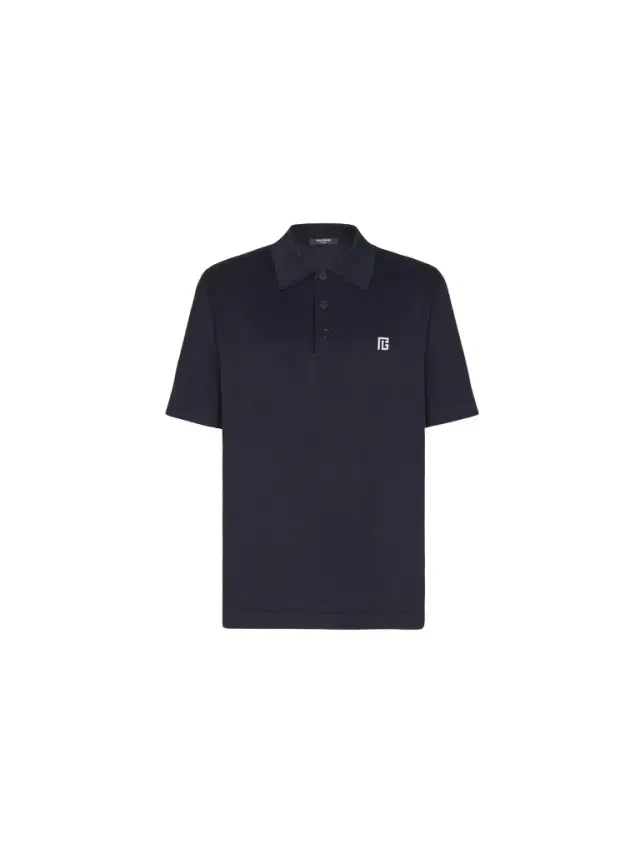 Balmain Embroidered cotton polo