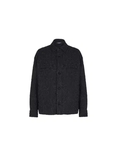 Balmain Monogram tweed overshirt | Thumbnail 1 Balmain Monogram tweed overshirt | Thumbnail 1