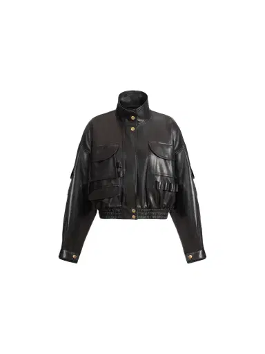 Balmain Lambskin bomber jacket | Thumbnail 1 Balmain Lambskin bomber jacket | Thumbnail 1