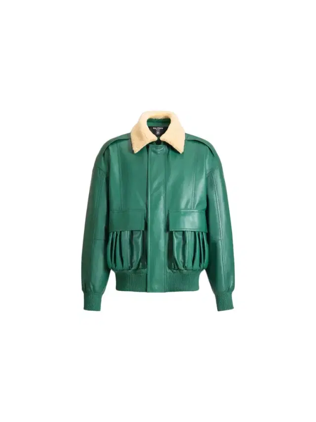 Balmain Shearling leather bomber jacket