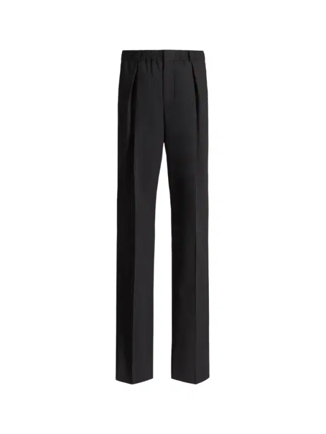 Wool trousers with elasticated waist Wool trousers with elasticated waist