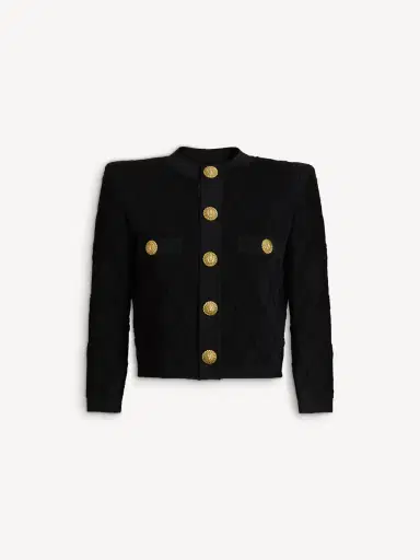 Balmain Cropped knit cardigan | Thumbnail 2 Balmain Cropped knit cardigan | Thumbnail 2