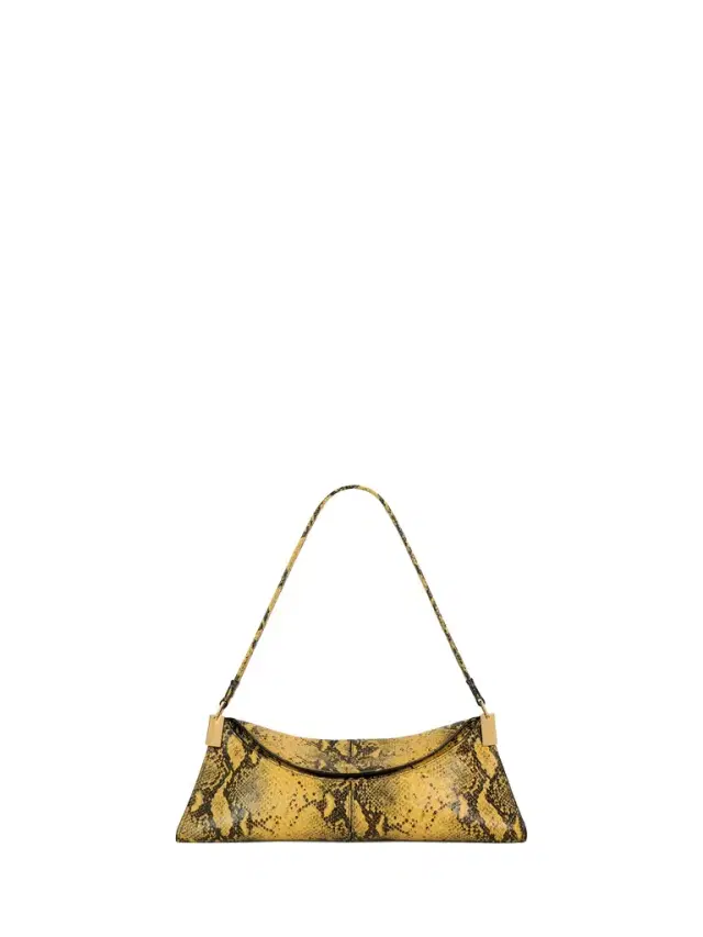 Balmain 64-83 small bag in python-effect leather