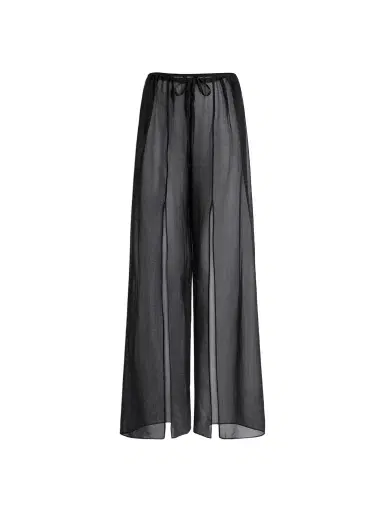 Balmain Monogram beach trousers in chiffon | Thumbnail 1 Balmain Monogram beach trousers in chiffon | Thumbnail 1
