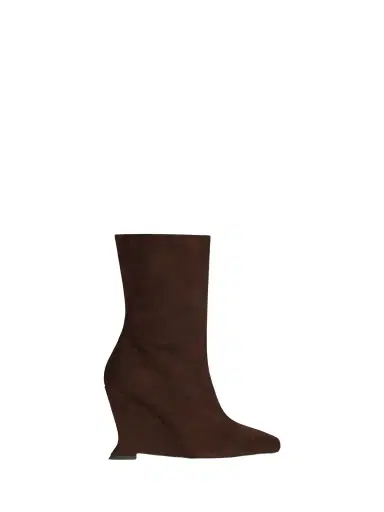 Balmain Wedge ankle boots in suede | Thumbnail 1 Balmain Wedge ankle boots in suede | Thumbnail 1