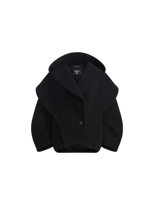 Oversized wool pea coat with hood Oversized wool pea coat with hood