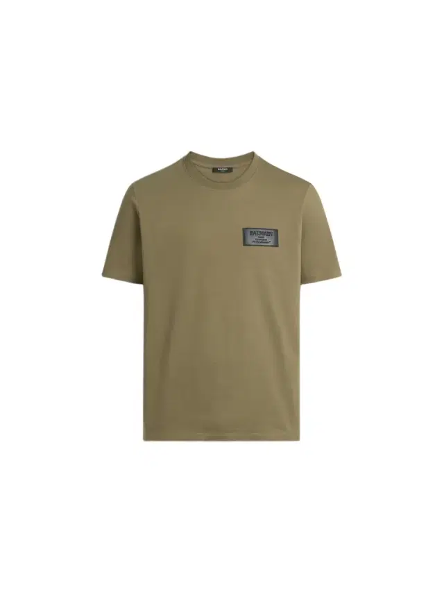 T-shirt with Vintage leather label T-shirt with Vintage leather label