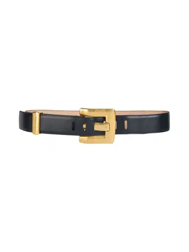 Balmain Anthem Belt 4.5Cm-Calfskin | Thumbnail 1