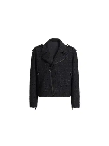Balmain Tweed biker jacket | Thumbnail 1 Balmain Tweed biker jacket | Thumbnail 1