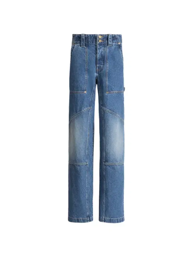 Balmain Blue denim carpenter jeans