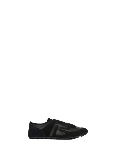 Balmain Racer 45 trainers in lambskin and suede | Thumbnail 1 Balmain Racer 45 trainers in lambskin and suede | Thumbnail 1