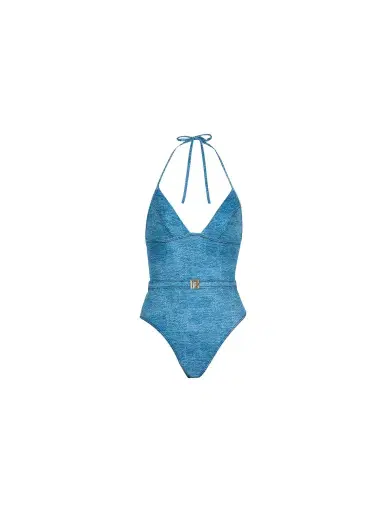 Balmain Denim one-piece swimsuit | Thumbnail 1