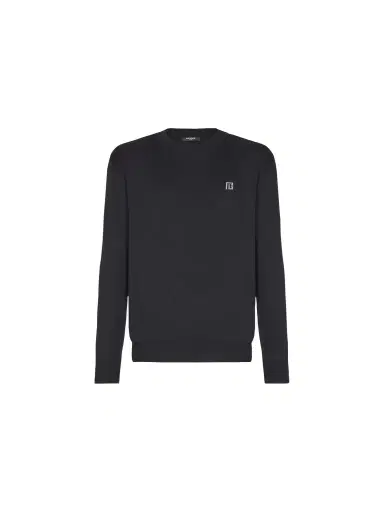 Balmain Fine silk and cotton jumper | Thumbnail 1 Balmain Fine silk and cotton jumper | Thumbnail 1