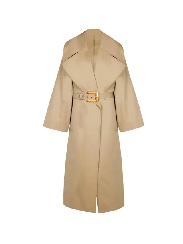 Balmain Long cotton gabardine trench coat