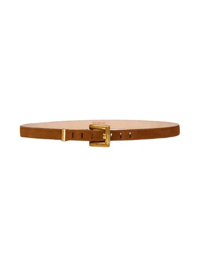 Balmain Anthem suede leather belt