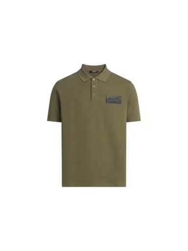 Balmain Cotton polo shirt with leather Vintage label | Thumbnail 1 Balmain Cotton polo shirt with leather Vintage label | Thumbnail 1