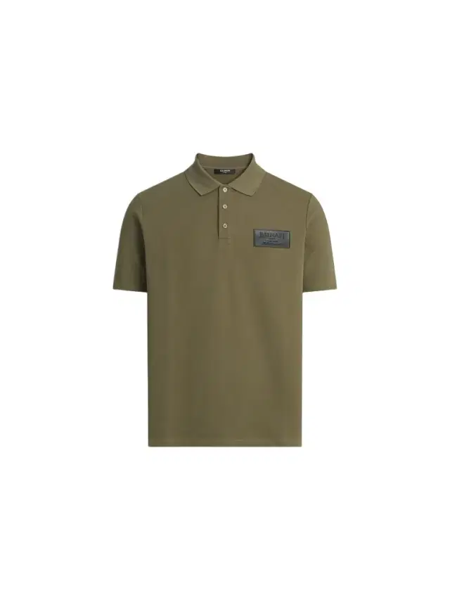 Cotton polo shirt with leather Vintage label Cotton polo shirt with leather Vintage label
