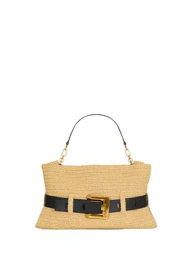 Balmain Medium Anthem bag in smooth leather and crochet | Thumbnail 1 Balmain Medium Anthem bag in smooth leather and crochet | Thumbnail 1