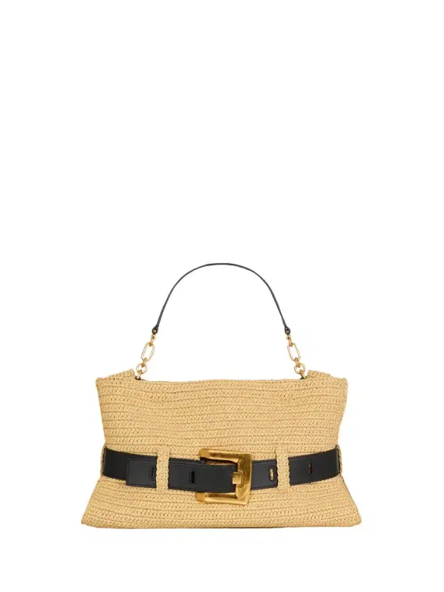 Medium Anthem bag in smooth leather and crochet Medium Anthem bag in smooth leather and crochet