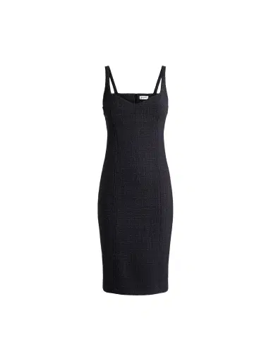 Balmain Tweed dress with spaghetti straps | Thumbnail 1 Balmain Tweed dress with spaghetti straps | Thumbnail 1