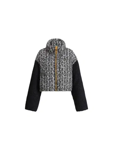 Balmain Padded two-tone tweed jacket | Thumbnail 1